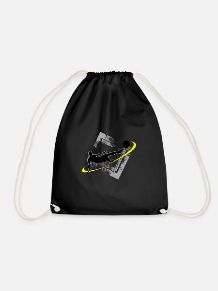 Kick Fußball Sport cooles Geschenk - Turnbeutel - Schwarz