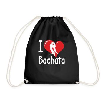 Bachata Danse Danse Danse latine Musique Danse de couple - Sac de sport léger - noir - Devant