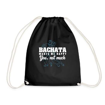 Bachata Danse Danse Danse latine Musique Danse de couple - Sac de sport léger - noir - Devant
