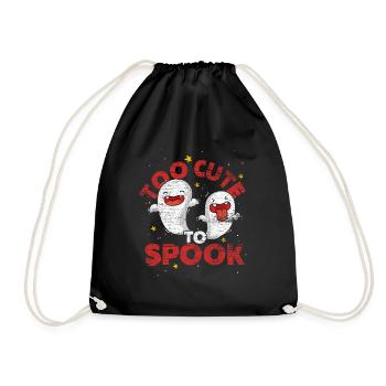 Ghost ghost ghost hour halloween gift - Drawstring Bag - black - Front