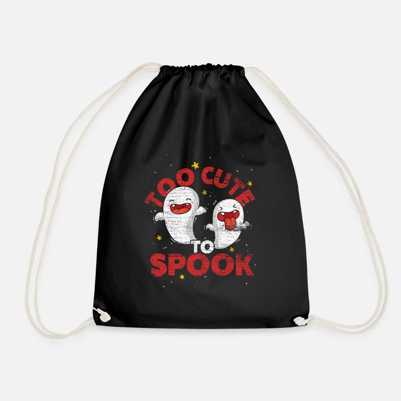 Geist Gespenst Geisterstunde Halloween Geschenk - Turnbeutel - Schwarz