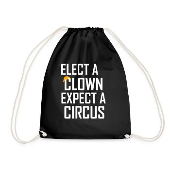 Choisissez un clown Attendez-vous à un anti-atout de cirque - Sac de sport léger - noir - Devant
