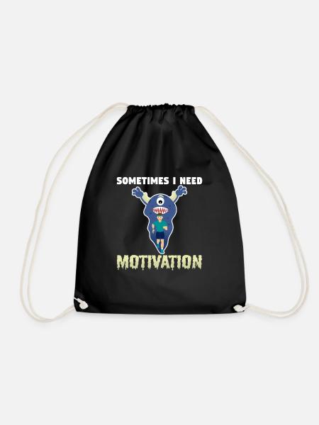 Motivation - Turnbeutel - Schwarz
