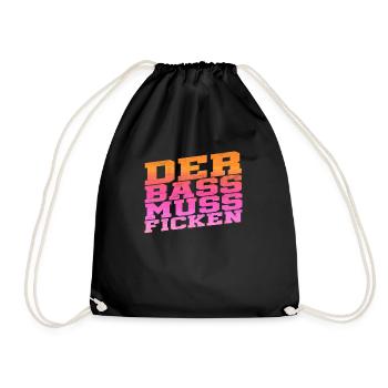 La basse doit baiser - Sac de sport léger - noir - Devant