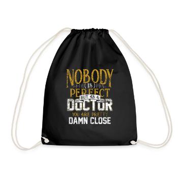 Docteur infirmière infirmière hôpital vintage - Sac de sport léger - noir - Devant