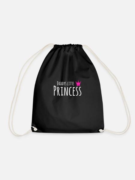 Daddy's little princess gift idea - Drawstring Bag - black