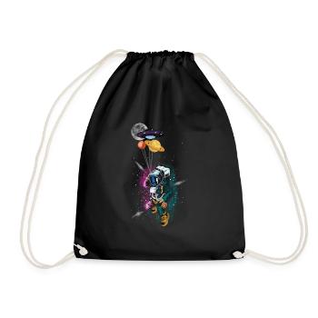 Space Astronaut - Drawstring Bag - black - Front