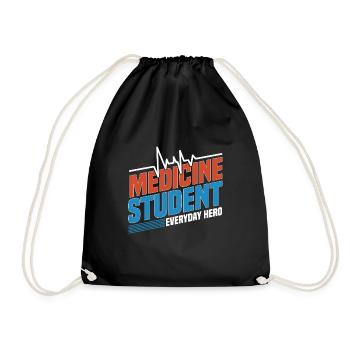 Médecin étudiant médecin cadeau médecin - Sac de sport léger - noir - Devant