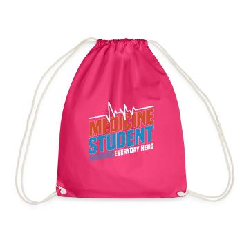 Médecin étudiant médecin cadeau médecin - Sac de sport léger - fuchsia - Devant