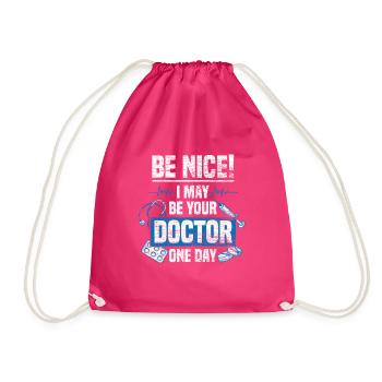 Médecin étudiant médecin cadeau médecin - Sac de sport léger - fuchsia - Devant