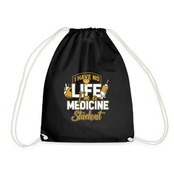 Médecin étudiant médecin cadeau médecin - Sac de sport léger - noir - Devant