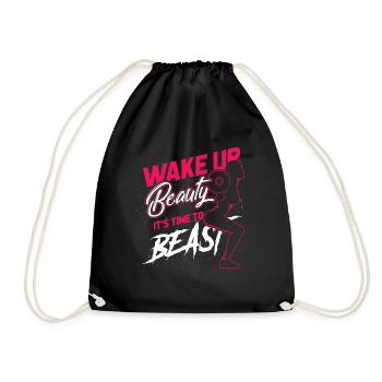 Sport Entraînement Femme Fille Cadeau Squat - Sac de sport léger - noir - Devant