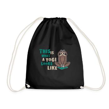 Pilates - Drawstring Bag - black - Front