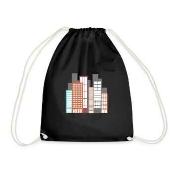 bâtiment - Sac de sport léger - noir - Devant
