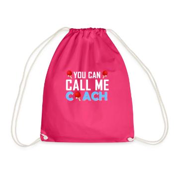 Entraîneur Tennis de Table Joueur Coach Cadeau - Sac de sport léger - fuchsia - Devant