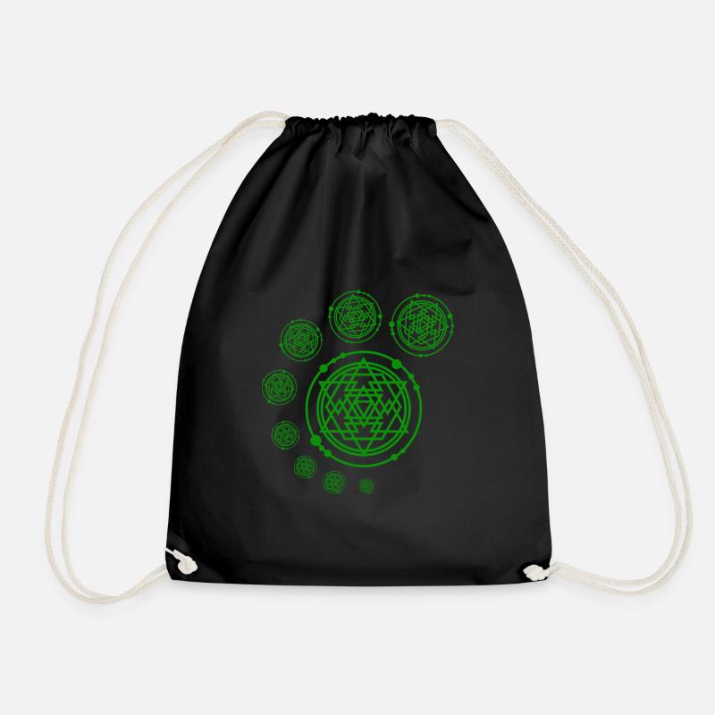 Crop Circle T-Shirt extraterrestre extraterrestre - Sac de sport léger - noir
