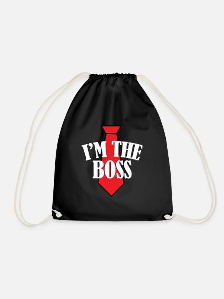 Boss I'm the Boss - Turnbeutel - Schwarz