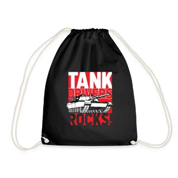 tank - Drawstring Bag - black - Front