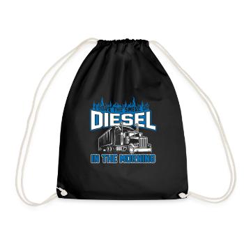 Diesel - Turnbeutel - Schwarz - Vorne