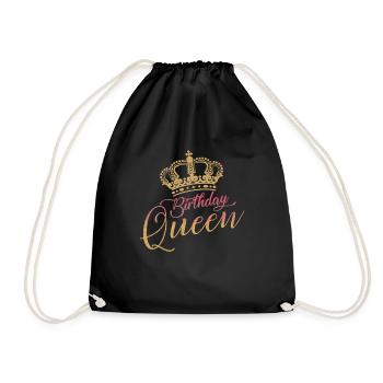 Birthday Queen Gebutstags Shirt Cadeau - Sac de sport léger - noir - Devant