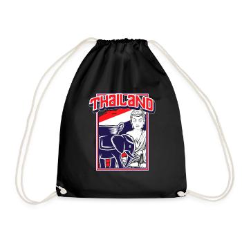 Thailand - Drawstring Bag - black - Front