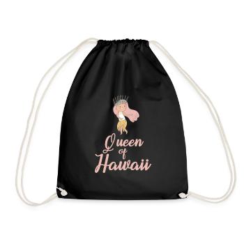 Hawaii Queen - Drawstring Bag - black - Front