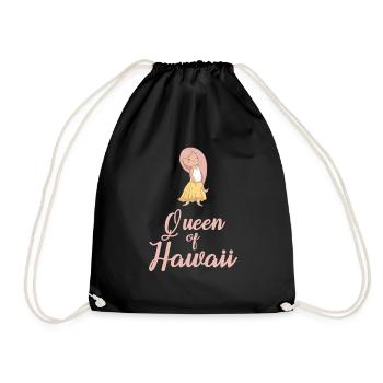 Hawaii Beach Vacation Girls - Drawstring Bag - black - Front