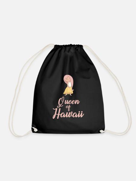 Hawaii Strandurlaub Mädchen - Turnbeutel - Schwarz