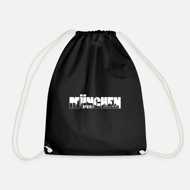 München - Turnbeutel - Schwarz