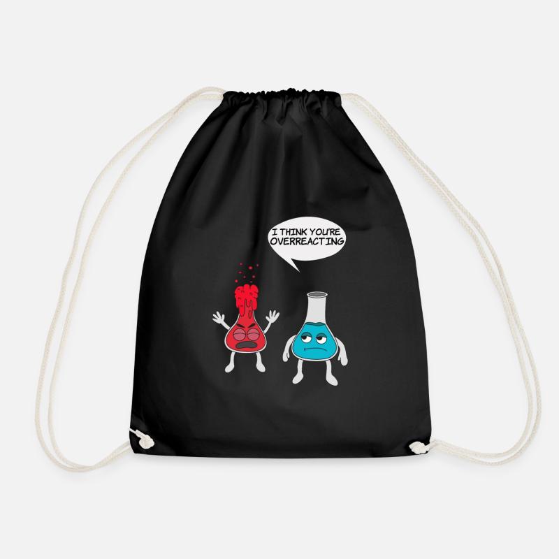 Wissenschaftliches Experiment T-Shirt - Turnbeutel - Schwarz