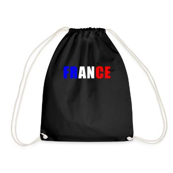 T-shirt France Soccer en jersey français - Sac de sport léger - noir - Devant