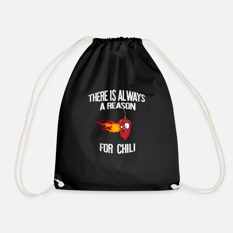 Grund Chili immer Habanero Geschenk Geschenkidee - Turnbeutel - Schwarz