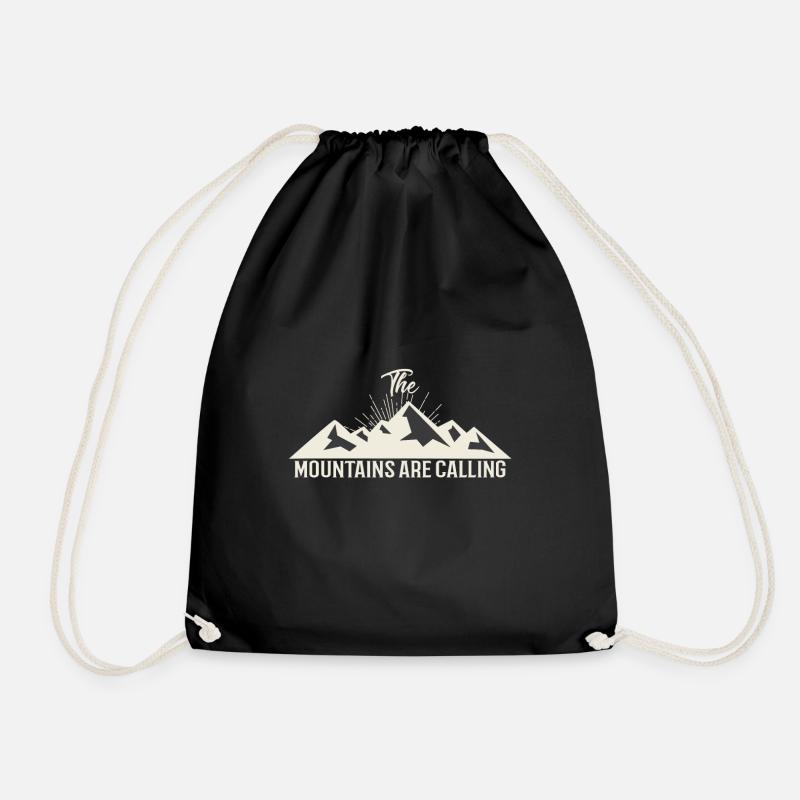 Klettern Wandern Bergsteigen - Turnbeutel - Schwarz