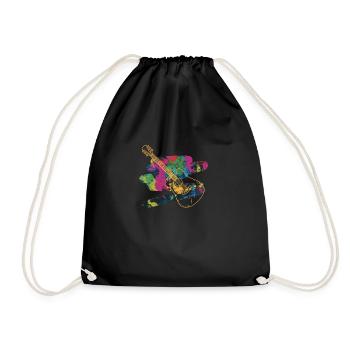 guitare acoustique - Sac de sport léger - noir - Devant