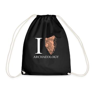 Amour archéologie rétro pierre - Sac de sport léger - noir - Devant