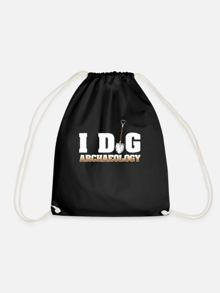 Archeology collector - Drawstring Bag - black