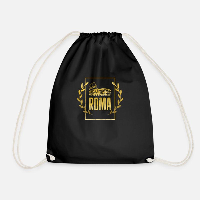Rom Kolosseum Geschenk Italien Urlaub Lorbeerkranz - Turnbeutel - Schwarz