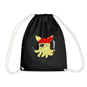 Das kleine aber entzückende Dumbo Octopus T-Shirt - Turnbeutel - Schwarz - Vorne