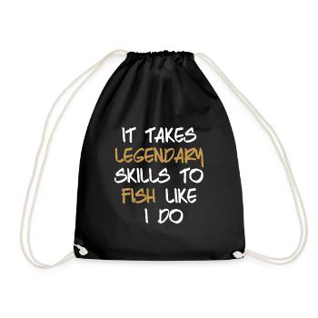 Pêcher pêcher pêche - Sac de sport léger - noir - Devant