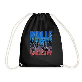 Mallorca Party Crew Shirt Für Urlaub mit Freunden - Turnbeutel - Schwarz - Vorne