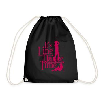 Line dance - Drawstring Bag - black - Front