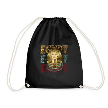 Ägypten Patriot Pop Art Pharao Pyramide Nil - Turnbeutel - Schwarz - Vorne