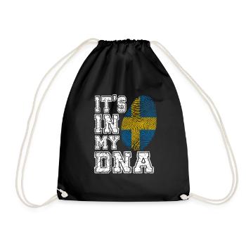 DNA Schweden T-shirt - Turnbeutel - Schwarz - Vorne