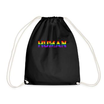 LGBT Gay Pride Human Gay Lesbienne Gay - Sac de sport léger - noir - Devant