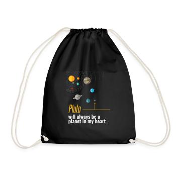 Pluton sera toujours une planète dans mon coeur - Sac de sport léger - noir - Devant