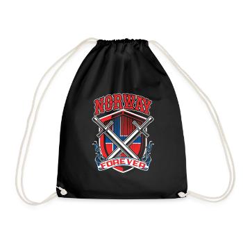 Norway - Drawstring Bag - black - Front