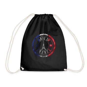 Paris France Tour Eiffel Cadeau Patriot - Sac de sport léger - noir - Devant