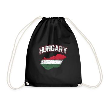 Hongrie - Sac de sport léger - noir - Devant