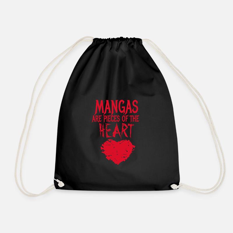 Manga - Drawstring Bag - black