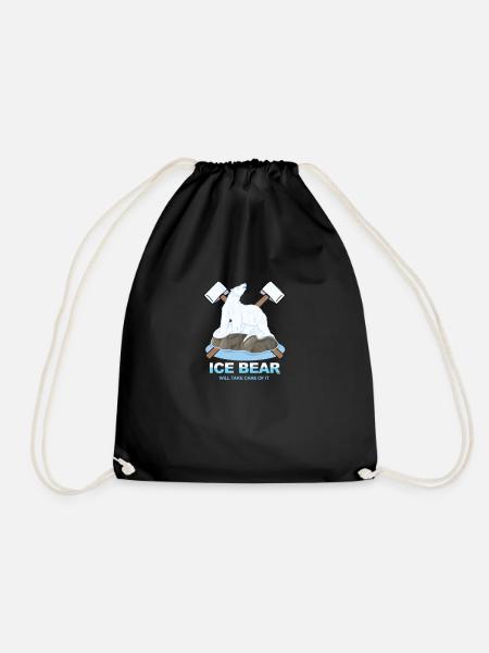 Eisbär-Eisbär - Turnbeutel - Schwarz